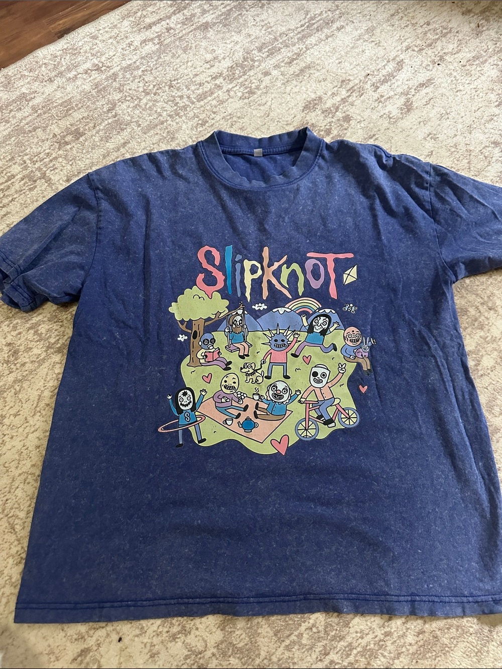 Kids Navy Graphic Tee - Band Logo